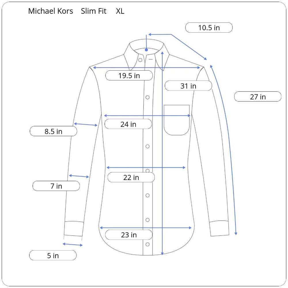 Michael Kors Windowpane Check Button Down Shirt - image 6